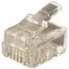 Transmedia TS13-RL, Western 6 4-konektor (RJ11), 4 kontakta, za okrugli kabel
