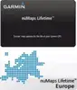 Garmin Life time update Europe - registracijska kartica