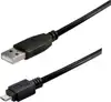 USB micro kabel 1m, AM - micro AM, Transmedia C250-1L, crni