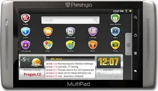 Tablet Prestigio MultiPad 7070 7" 800x480 Multi-Touch, 1GHz, 256MB RAM, 8GB flash, PMP7070C