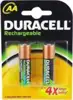 Duracell Rechargeable Ni-Mh Battery AA, 2450mAh/1.2V (pakira