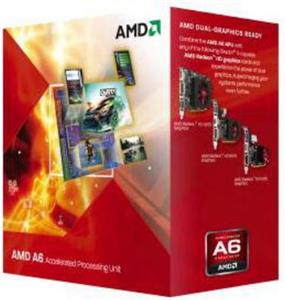 Procesor AMD A6-3500 BOX, s. FM1, 2.1GHz, 3MB, GPU 6530D, Triple Core