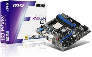 Matična ploča MSI 760GM-E51 FX AM3+, VGA, 4DDR3, GLAN