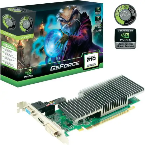 Grafička kartica PointOfView GF210 512MB SDDR3 Passive DVI VGA HDMI 589 100