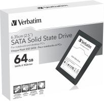 SSD SATA II 64 GB Verbatim Black Edition, 2,5", 47477