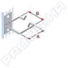 LAN Kabel aranžer, Hor.poz., 40x80, RAX-D4-X48-X3, RAX-D4-X48-X3