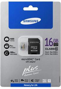 Memorijska kartica MicroSD 16GB Samsung Class10 + SD adapter