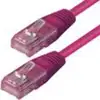 Transmedia TI9-1EPL, CAT.5e UTP Patch Kabel (RJ45) Ljubičasta boja UTP-kabel 1:1 connected twisted pair kategorija 5e - 200 MHz 1,0 m