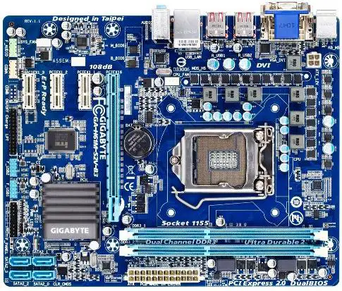 GA-H61M-S2V-B3, 1155, iH61, D3, S2, DVI, mA