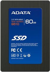 SSD SATA III 60 GB ADATA S510, 2.5", AS510S3-60GM-C