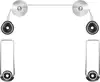 Transmedia HE 1 A, LED TV Wall Bracket, for flat screens 40" - 65" (102-165cm) holds weight up to 50kg, black easy mounting design, universal mounting patterns up to VESA 600x600 wall distance: 14,5 m