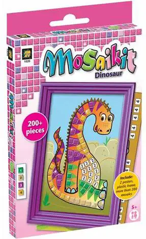 SET ZA IZRADU MOZAIKA OD NALJEPNICA  - DINOSAUR