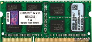 Memorija za prijenosno računalo Kingston 8 GB SO-DIMM DDR3 1600 MHz, KVR16S11/8
