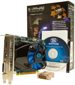 Sapphire Video Card HD7750 GDDR3 2GB/128bit, 800MHz/800MHz, PCI-E 3.0 x16, HDMI, DVI, Dual Slot Fan Cooler, Bulk