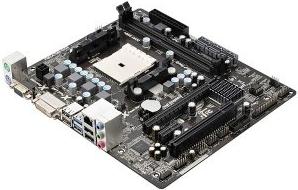 ASROCK FM2A75M-DGS Main Board Desktop AMD A75 FM2, DDR3, 5xSATA III, 4xUSB 3.0, DVI Retail
