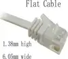 NaviaTec NVT-CAT6SLIM1M_GRY CAT6 SLIM Flat Patch Kabel (RJ45) 1,0m 1,38mm high, 6,08mm wide Košuljica za utp konektor Sive boje kategorija 6 = 250 MHz. Copper packed in polybag, Naviatec Article Nr. 1