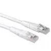 NaviaTec NVT-CAT6UTP0,5M_WHI CAT6 UTP Patch Kabel (RJ45) 0,5 m Košuljica za utp konektor Bijela boja twisted pair Bakreni vodič 1:1 connected kategorija 6 = 200 MHz AWG 24 CCA packed in polybag, Navia
