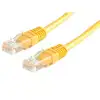 NaviaTec NVT-CAT6UTP0,5M_YEL CAT6 UTP Patch Kabel (RJ45) 0,5 m Košuljica za utp konektor Žute boje twisted pair Bakreni vodič 1:1 connected kategorija 6 = 200 MHz AWG 24 CCA packed in polybag, Naviate