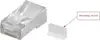 NaviaTec NVT-STRCAT5EPLUG_10 Cat5e Western Shielded RJ45 konektor thread relief 10kom Western 8 8-plug (RJ45) 8 kontakata za okrugli kabel Naviatec Article Nr. 215