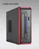 Linkworld 820-01B-C2256 Mini ITX Black Red Case with Card Reader drive bays 2,5" 65w external power adapter 2x USB Audio(AC97 HD) on front 6cm fan