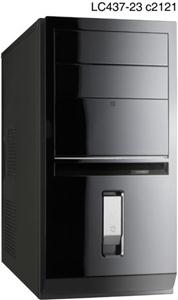 Linkworld 437-23C2121-400W Micro ATX Case in piano glossy black