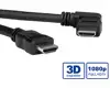 Roline HDMI High Speed Cable with Ethernet, HDMI M - HDMI M, right angle, 1.0m