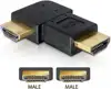 Adapter DELOCK, HDMI (M) na HDMI (M) pod desnim kutem 90°