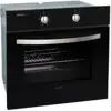 Quadro BO-S15GL, Pećnica, Ventilator, Infra Grill, staklena vrata+kontrolna ploča, Crna, B-klasa