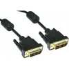 NaviaTec DVI-253, DVI-D cable DVI(24 1), 3m, Copper, AWG28, 2x shielded, Dual Link, M M, black