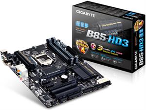 Matična ploča GIGABYTE B85-HD3, Intel B85, DDR3, zvuk, LAN, S-ATA, PCI-E 3.0, USB 3.0, D-SUB, DVI, HDMI, ATX, s. 1150