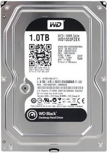 HDD Interni WD Black™ 3.5" 1 TB, 7.200 rpm, WD1003FZEX 