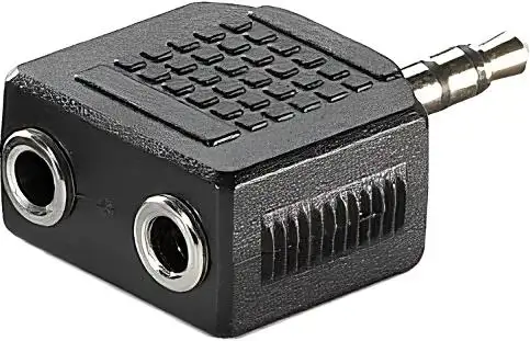 Adapter, 3.5mm Jack M / 2 x 3.5mm Jack F