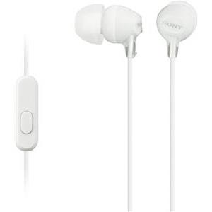 Slušalice s mikrofonom Sony MDR-EX15AP/W, bijele