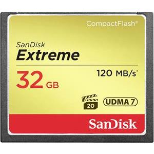 Memorijska kartica SanDisk 32GB Extreme Compact Flash (CF) 120MB/s, 85MB/s write, UDMA7 SDCFXSB-032G-G46