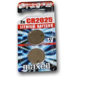 Maxell lit. dugm. baterija CR2025, 2 kom