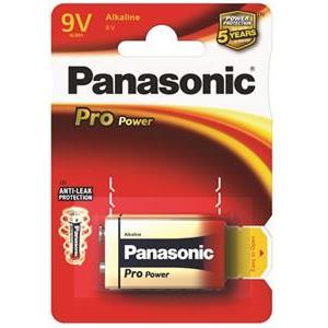Baterija Panasonic 6LR61PPG/1BP Alkaline Pro Power 9V (6F22)
