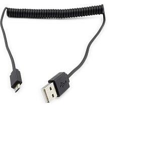 Roline USB2.0 kabel TIP A(M) na Micro USB B(M), spiralni, 1.0m