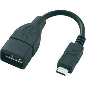 Roline OTG USB kabel tip A(F) na Micro USB tip B(M), 0.15 m