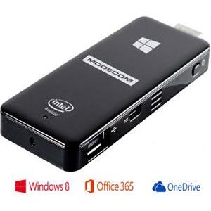 Računalo mini MODECOM FreePC, USB stick / Intel Atom Bay Trail CR Z3735F 1,33 GHz, 2GB, 16GB eMMC, Intel HD Graphics, Card reader, WiFi, BT, Windows 8.1 