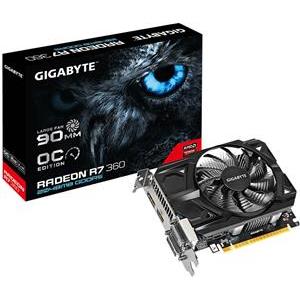 Grafička kartica Gigabyte AMD Radeon R7 360 GDDR5 2GB/128bit, 1200MHz/6500MHz, PCI-E 3.0 x16, DP, HDMI, 2xDVI, VGA Cooler(Double Slot), Retail