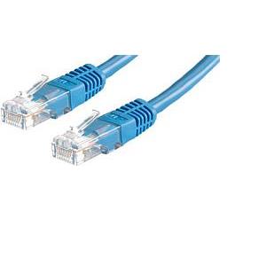 Kabel mrežni Cat 5e UTP 5.0m plavi (24AWG) High Quality