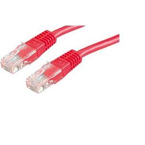 Kabel mrežni Cat 5e UTP 5.0m crveni (24AWG) High Quality