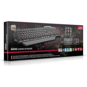 Tipkovnica SpeedLink Gaming Rapax, sa pozadinskim osvjetljenjem, HR, USB, crna