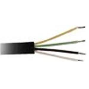 Transmedia Telephone cable black, coil packing, 25m