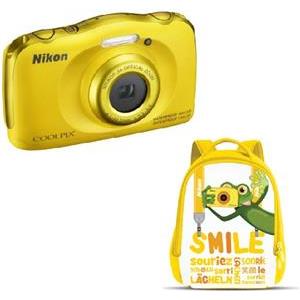 Digitalni fotoaparat Nikon Coolpix S33 + ruksak, žuti