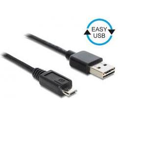 Kabel DELOCK, USB 2.0, USB-A (M) na micro USB-B (M), EASY USB, 2m