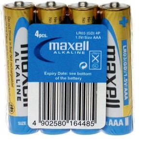 Baterija Maxell alkalna LR-3 AAA, 4kom