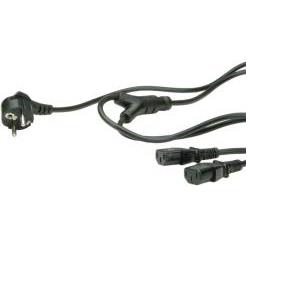 Roline VALUE Y-naponski kabel, 2×IEC, 1.8m