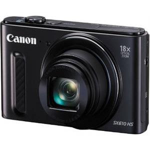 Digitalni fotoaparat Canon SX610 HS, 20MP, 18x zoom, WiFi, FullHD, crni