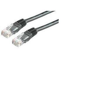 Kabel mrežni UTP, Cat. 6, 0,25m, CCA, 24AWG, Savitljivi, Crni